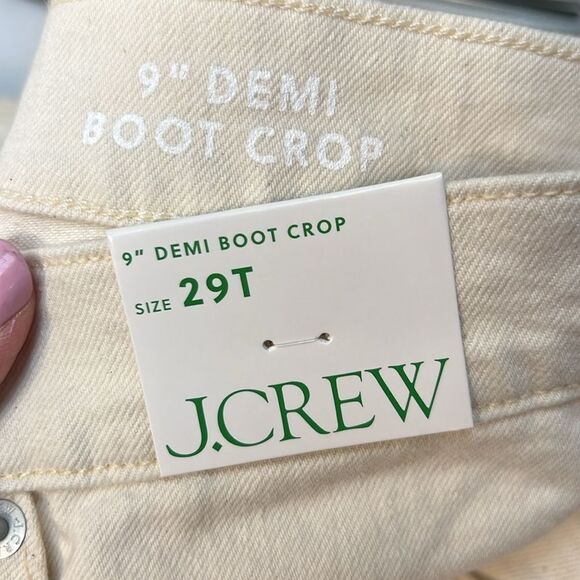 J. Crew bp492 Tall 9" demi-boot crop jean in Wedgewood wash  size 29 Tall NWT - Picture 7 of 11